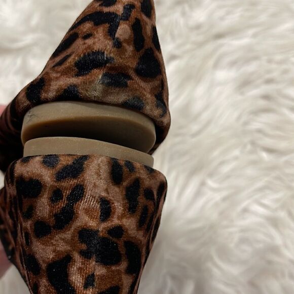 GAP Leopard Print Velour Slip On Loafers Sz 7 - Picture 12 of 15